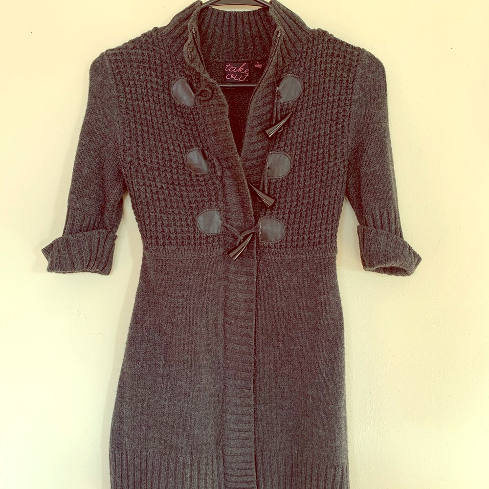 Takeout brand button/zip up sweater